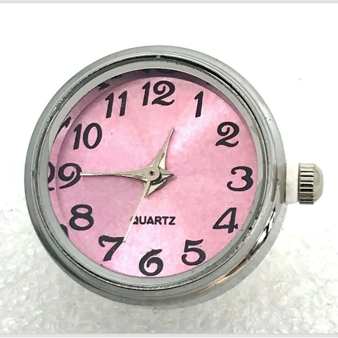 Snap Button Working Watch 20mm Gingersnap Asn20 Pink